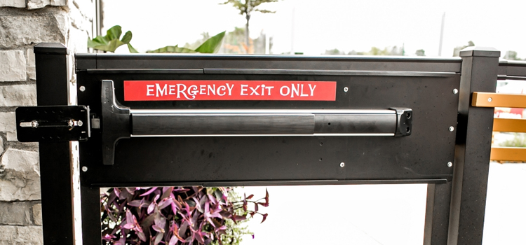 emergency push bar installation in Boca Raton